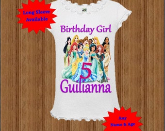 Disney Princess Birthday Shirt
