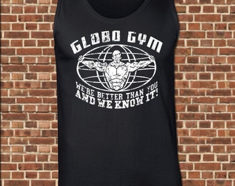 GLOBO GYM mens Tank Top all sizes available funny dodgeball sport workout movie purple cobras muscle tee UG635