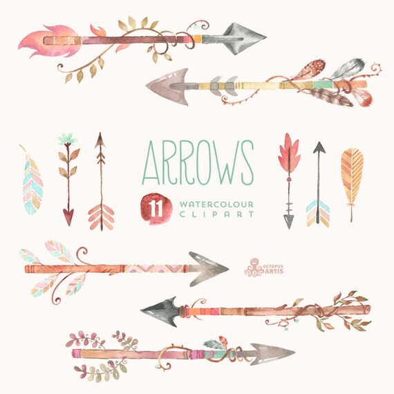 free feathered arrow clip art - photo #23