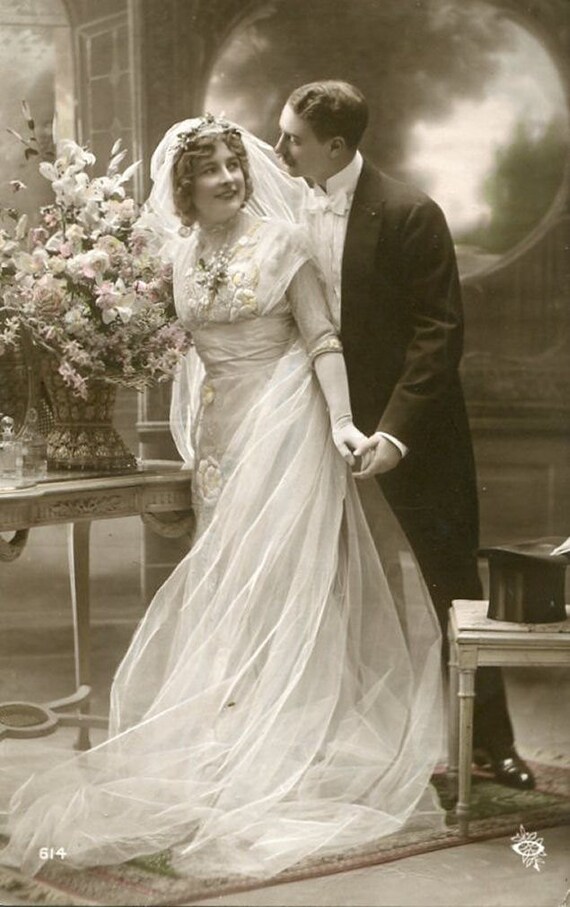 My mystery history Vintage Wedding Couple 