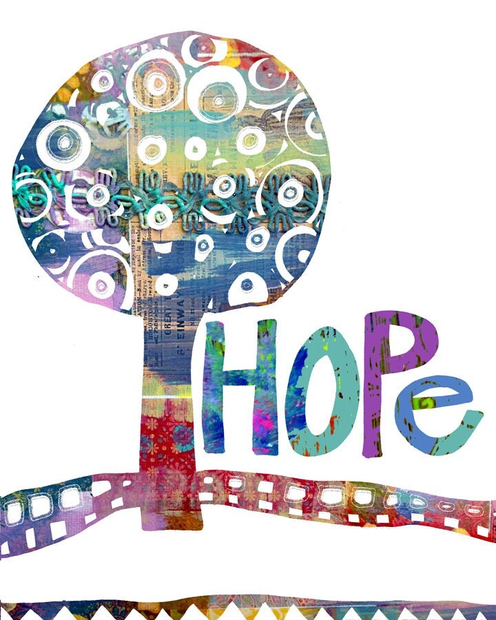 Inspirational Tree Art Wall Art Children's Room Art