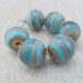 Handmade Lampwork Beads - Organic Turquoise Glass Beads