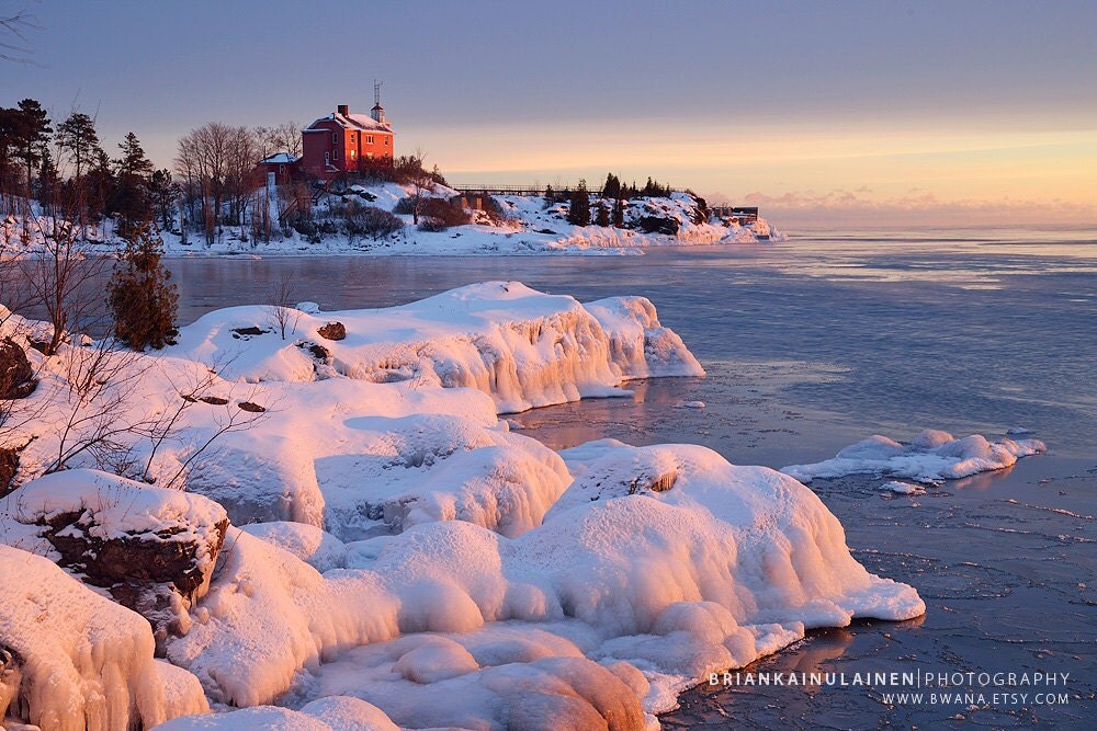 Marquette Winter Sunrise Michigan Photography