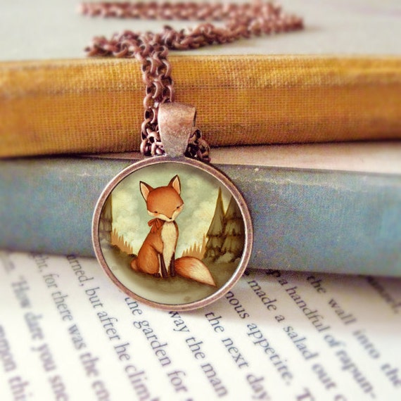 Red Fox Necklace Fox Pendant Fox Jewelry Fox Animal