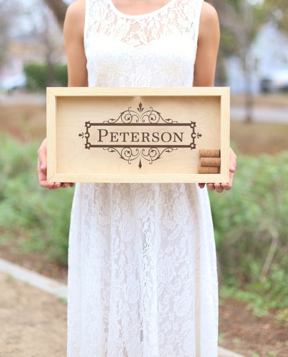 Personalized Wine Cork Keeper Custom Wedding Gift Rustic Barn Wedding Bridal Shower Present QUICK shipping available by braggingbags