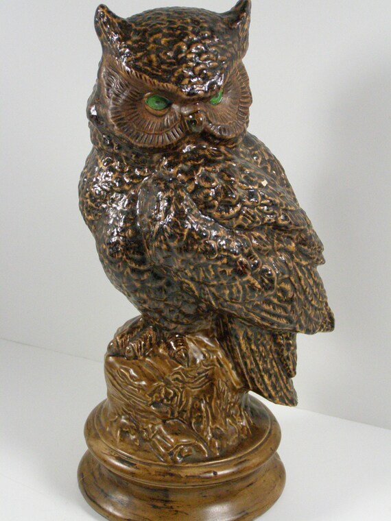 Large owl vintage figurine