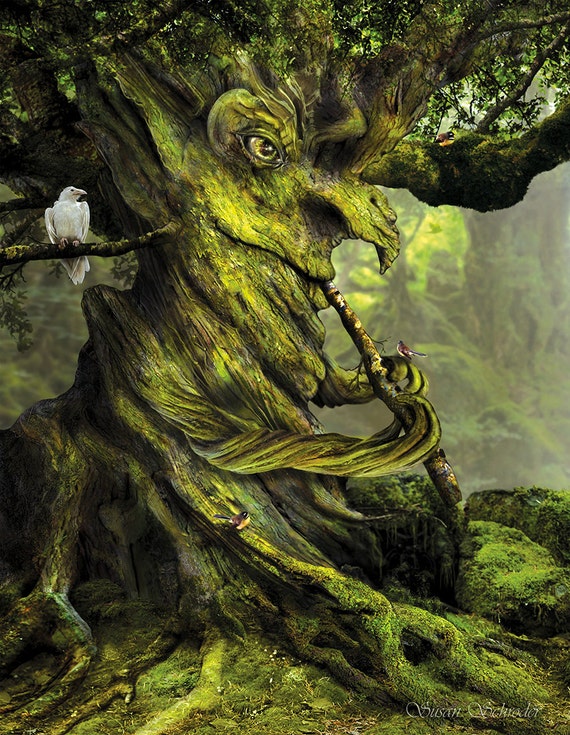 The Whistling Tree by Susan Schroder Mythic Fantasy art