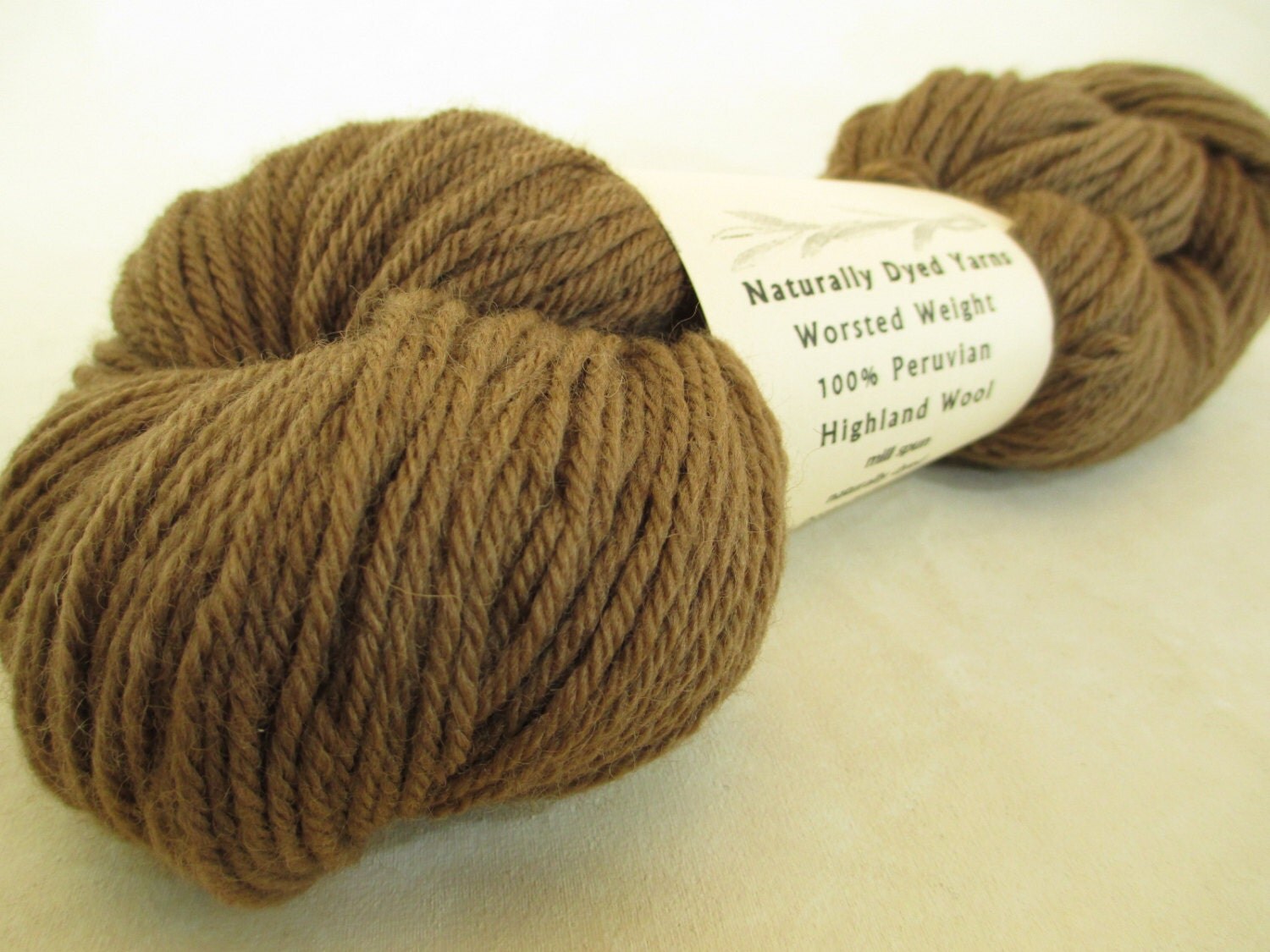 Walnut Yarn Natural Dye PlantDyed by DonnaKallnerFiberArt