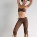 Brown Riding Pants - Jodhpurs - Capri Pants - Yoga Pants - Brown Pants - Leggings - Organic Cotton - Pants