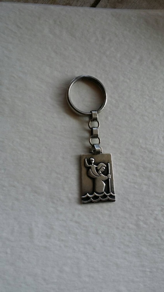 Free Shipping Retired James Avery Saint Christopher Keychain