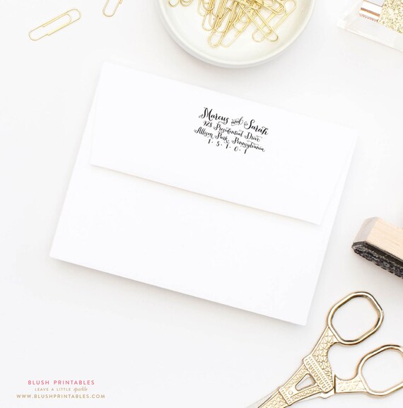 Custom Return Address Stamp - 2.5x1" Wooden Rubber Custom Stamp - Moving Announcement Il_570xn