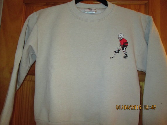 Boys Ice Hockey Sweatshirt-sizes youth 10-12/ 14-16 and XL.