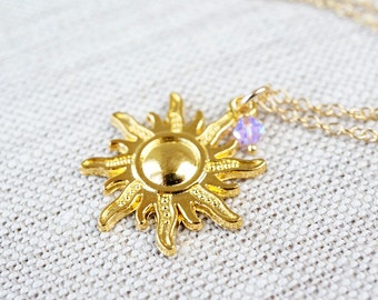 rapunzel sun necklace