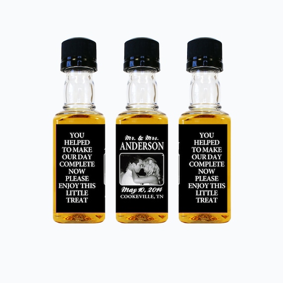custom whiskey mini bottle labels liquor wedding favors custom whiskey mini bottle labels liquor wedding favors