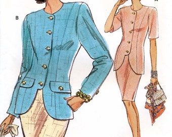 Vogue 7998 Misses' Top and Skirt Sewing Pattern - Uncut - Size 12, 14, 16 - Bust 34, 36, 38