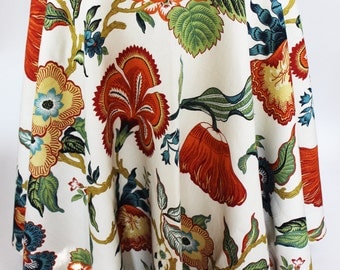 Celerie Kemble Hothouse Flowers in Spark- Custom Table Skirt