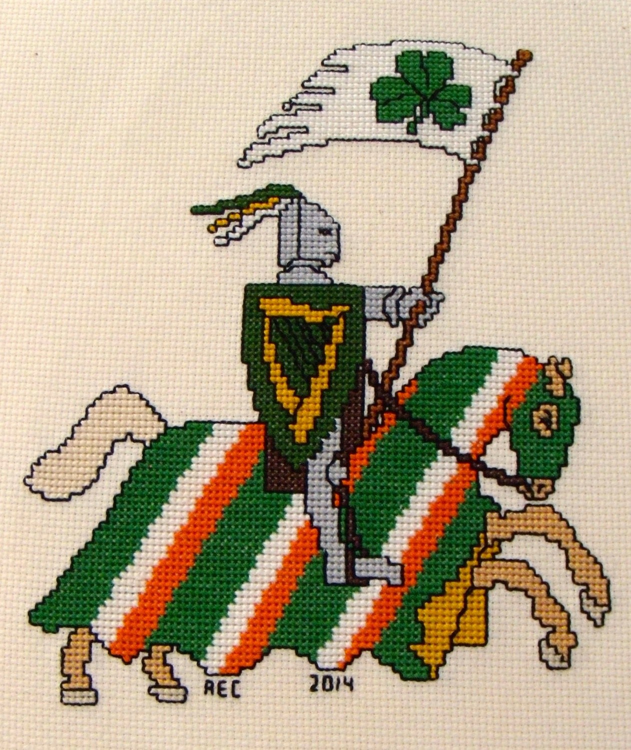 Irish Knight Cross Stitch Pattern