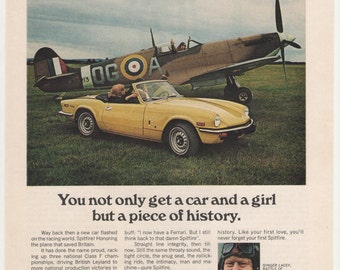 1973 Triumph Spitfire Advertisement Yellow Sports Car British 1500 ...