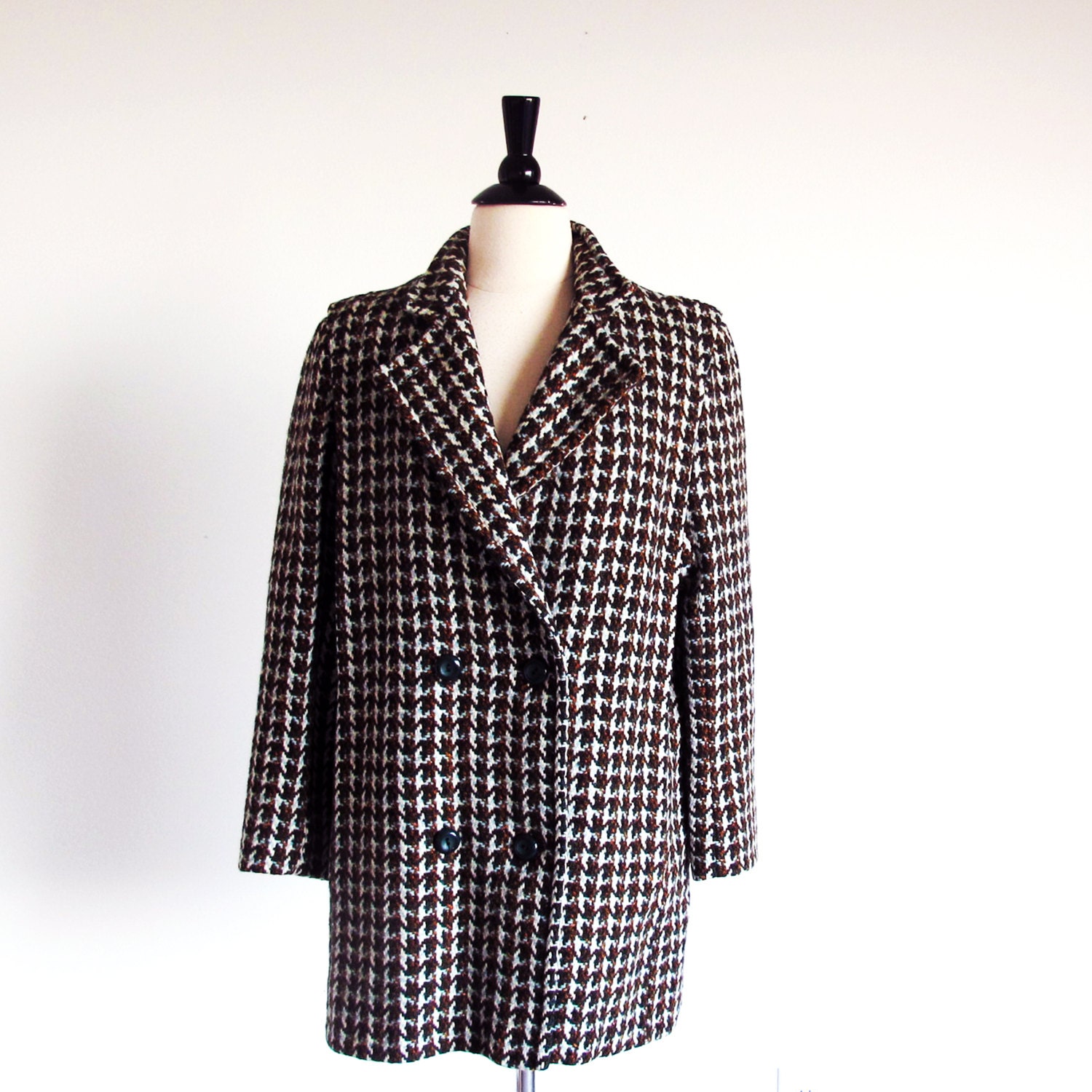 Harris Tweed Jacket Womens Wool Plaid Jacket by StraylightVintage