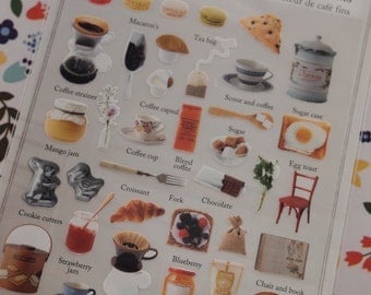 Le Marais Cafe Sticker (1 sheet)
