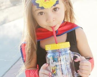 Wonder woman headband, red yellow blue halloween inspired headband Infant, toddler, child, adult sizes