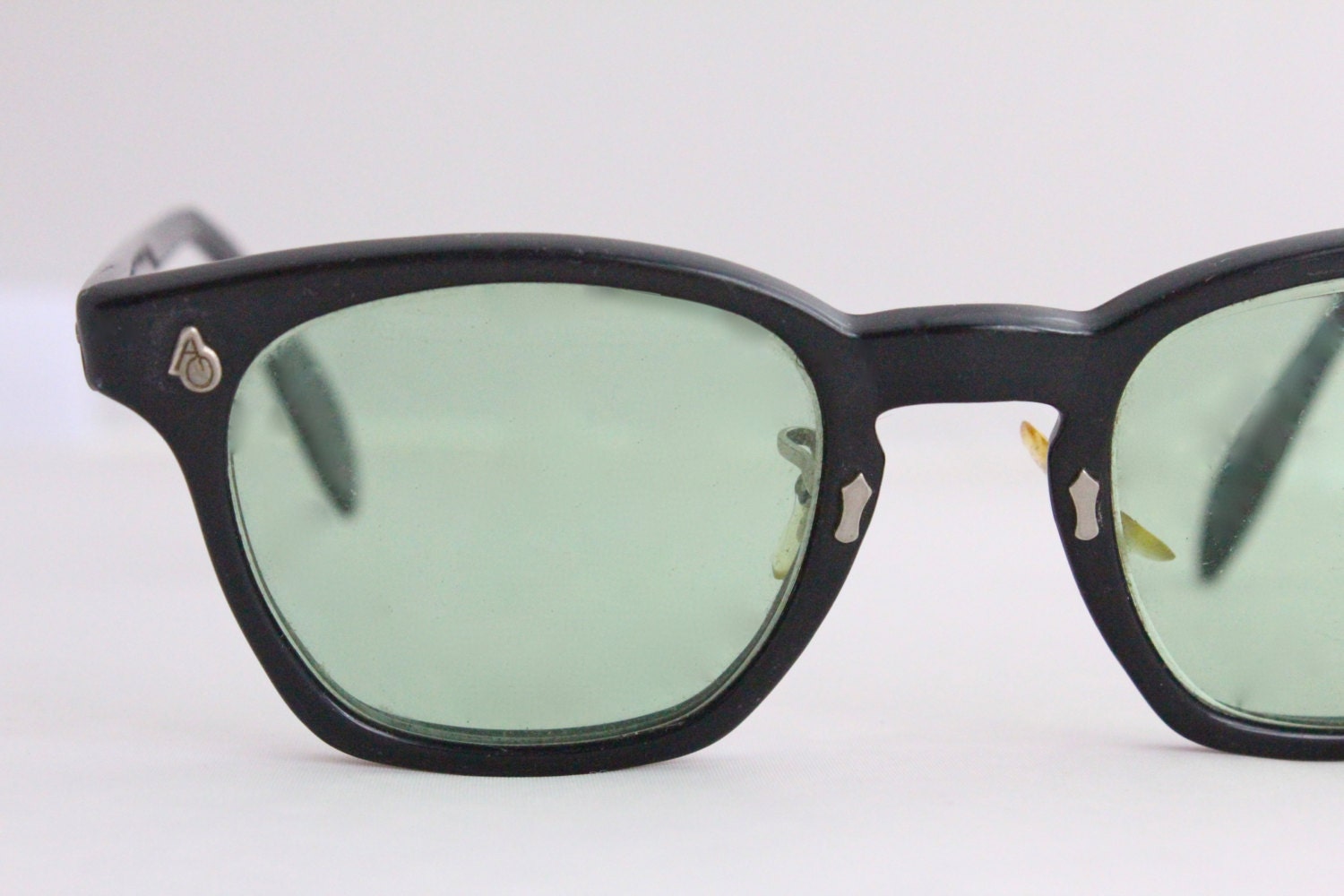 Vintage 50's Black Horn Buddy Holly Eyeglasses