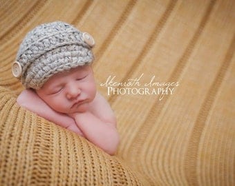 Newborn Newsboy Hat for Boys / Newsboy Hat / Baby Newsboy Hat / Newborn Boy Prop / Baby Newsboy Hat / Newsboy Cap / Newborn Boy Photo Props