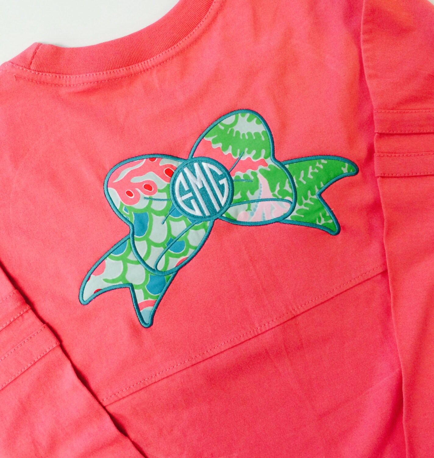 MONOGRAMMED Long Sleeve Spirit Shirt with Lilly Pulitzer