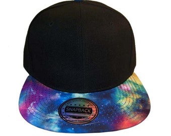 Custom Galaxy Snapback Cosmic Stars Colors Multicolor Snap Back