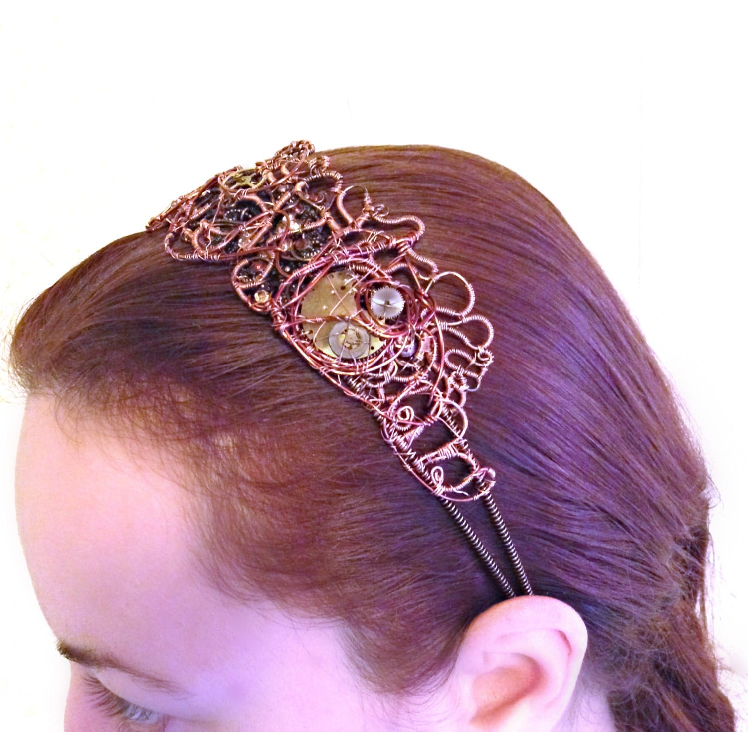 Copper Wire Wrap Steampunk Headband