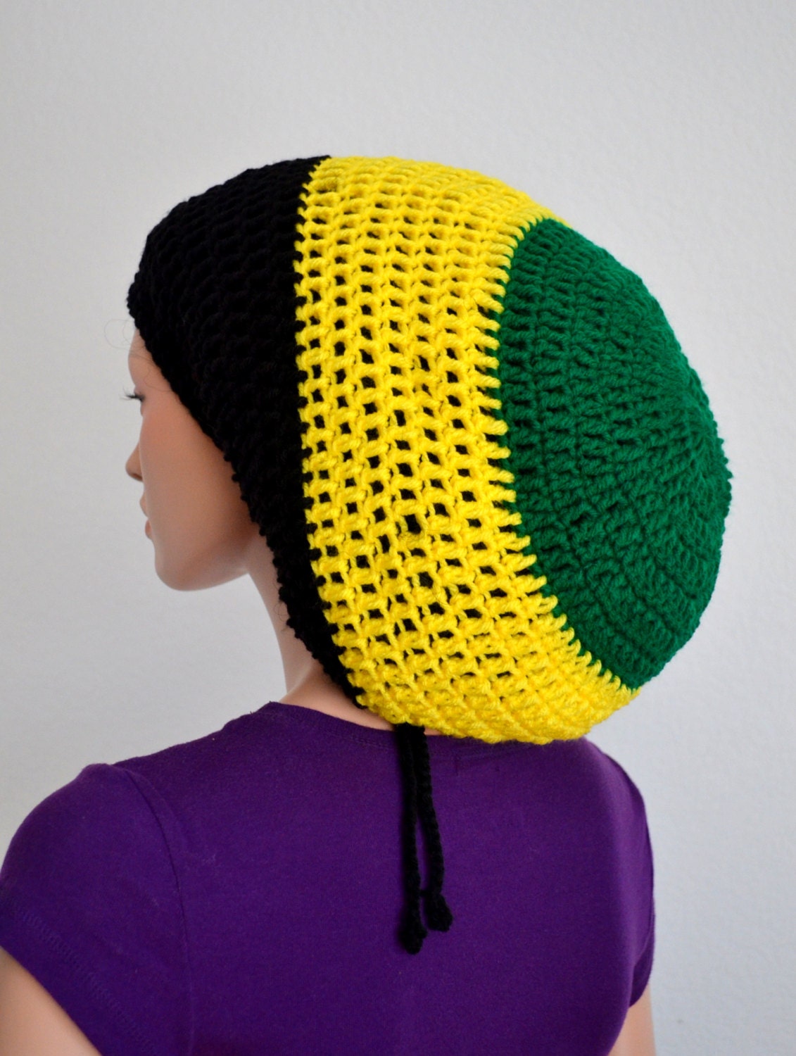 Crochet Rasta Tam. Unisex Dreadlocks Hat. Bob Marley crochet