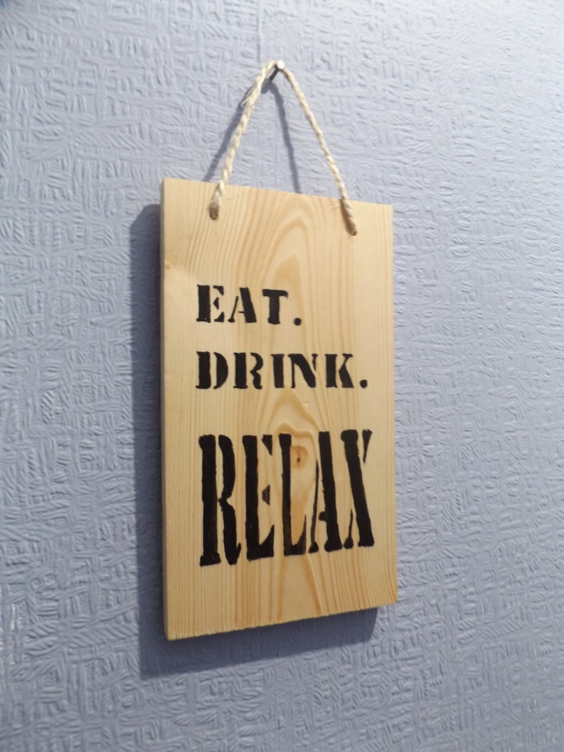 Wooden Kitchen Wall Decor Eat Drink Relax Art Hanging Wooden Kitchen Wall Decor Eat Drink Relax Art Hanging Sign