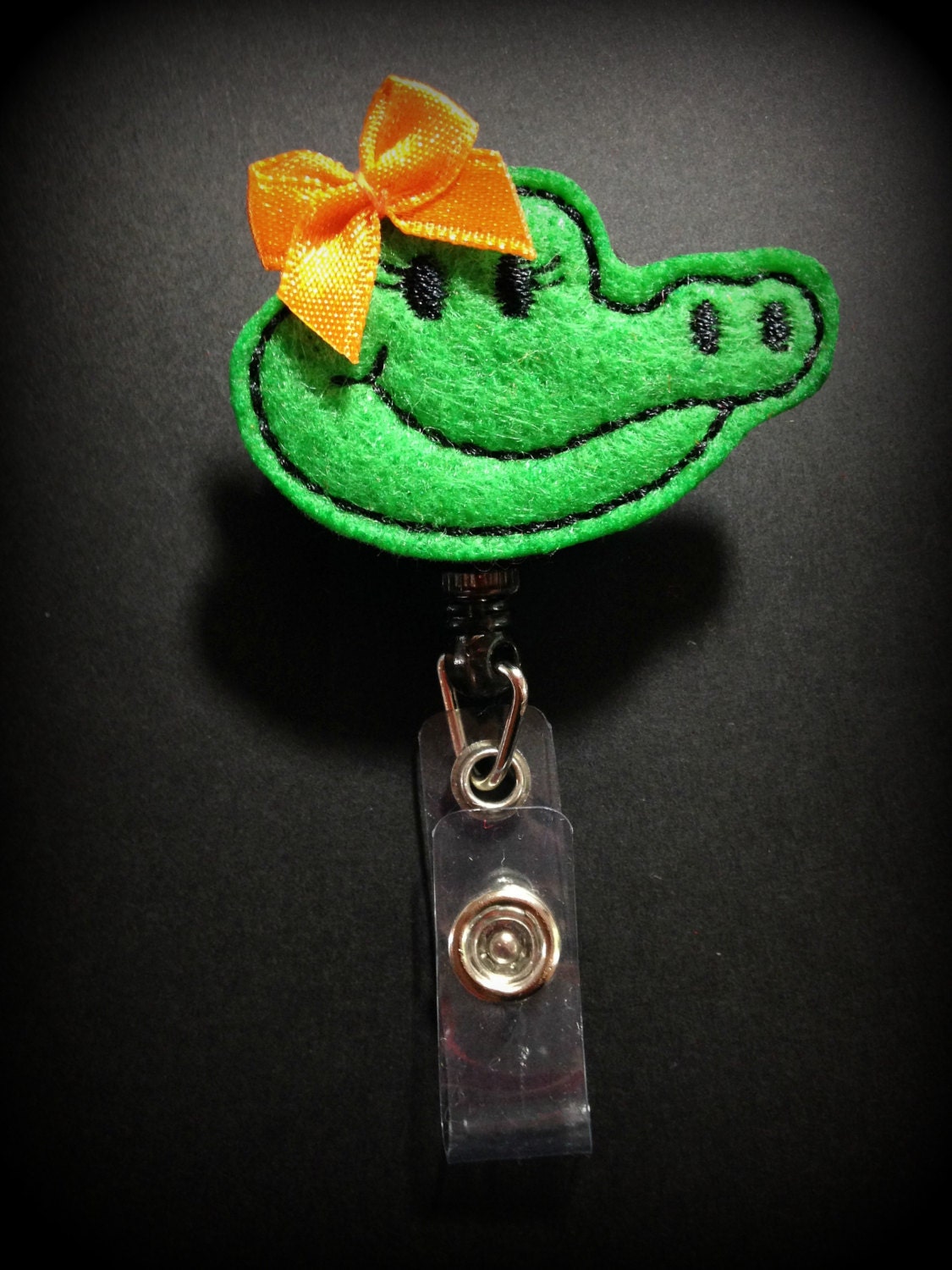 Alligator Badge Reel Gator Badge Clip Florida ID Badge ID