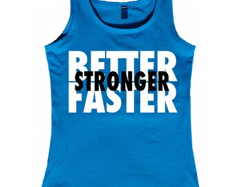 Items similar to Harder Better Faster Stronger Nike Inspired 100% ...