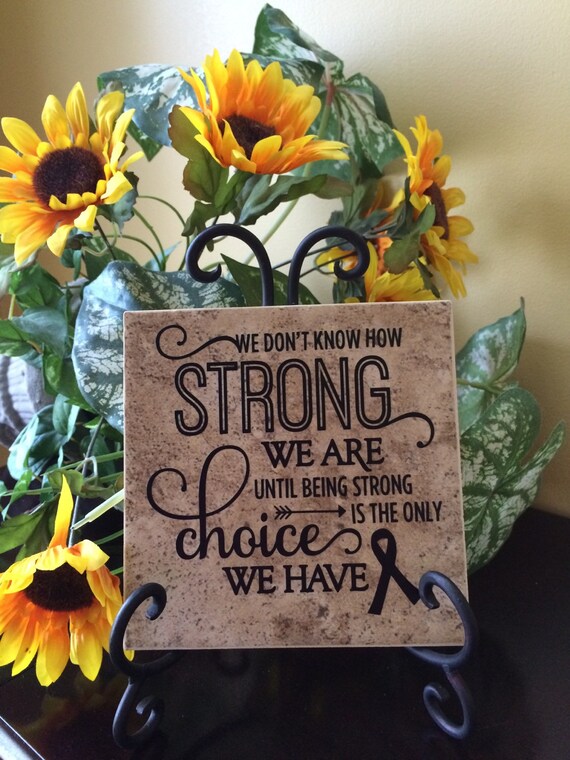 Cancer survivor gift cancer gift Ceramic Tile 6x6 and