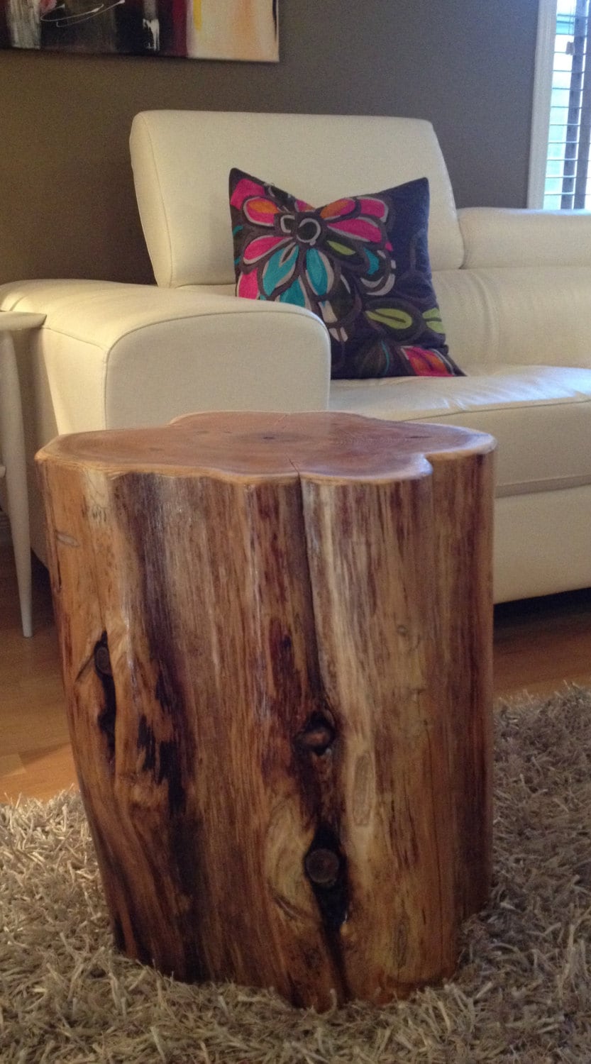 Wood Stump Side Tables End Tables Coffee TablesRustic