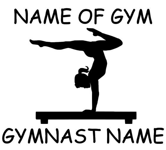 Gymnastics Decal Personalized