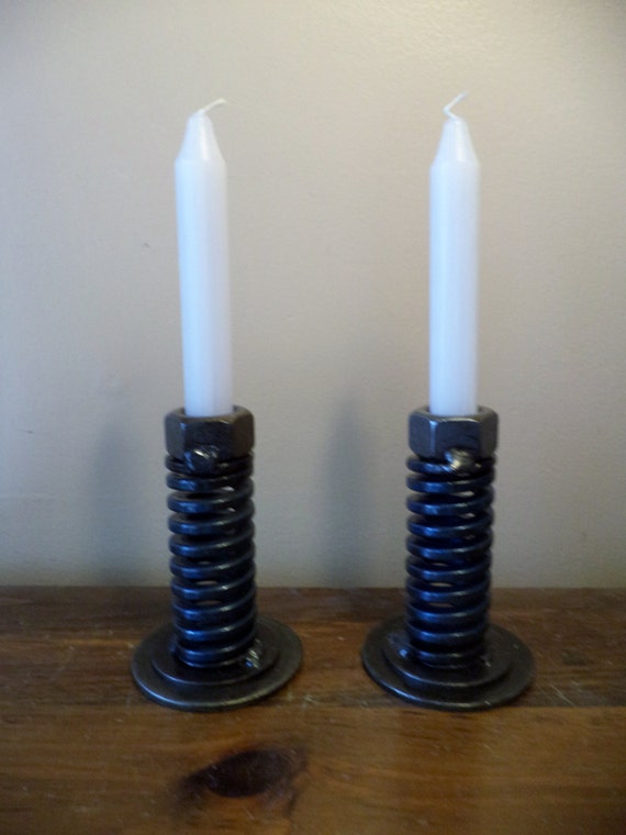 Repurposed Metal Candle Holders C32 C34