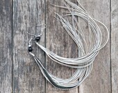 Very long earrings White earrings with long grizzly feathers,long feather earrings wedding earrings, hippie wedding, tribal jewelry