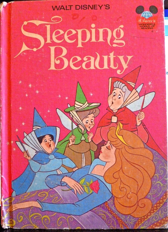 Children's Book Hardcover Vintage Disney Sleeping
