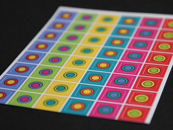 48 colorful mini stickers dots Sticker Small