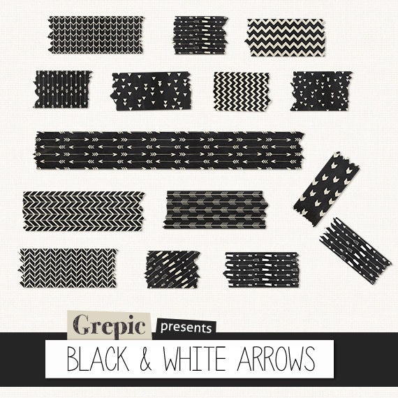 Black + White Digital Scrapbook Kit