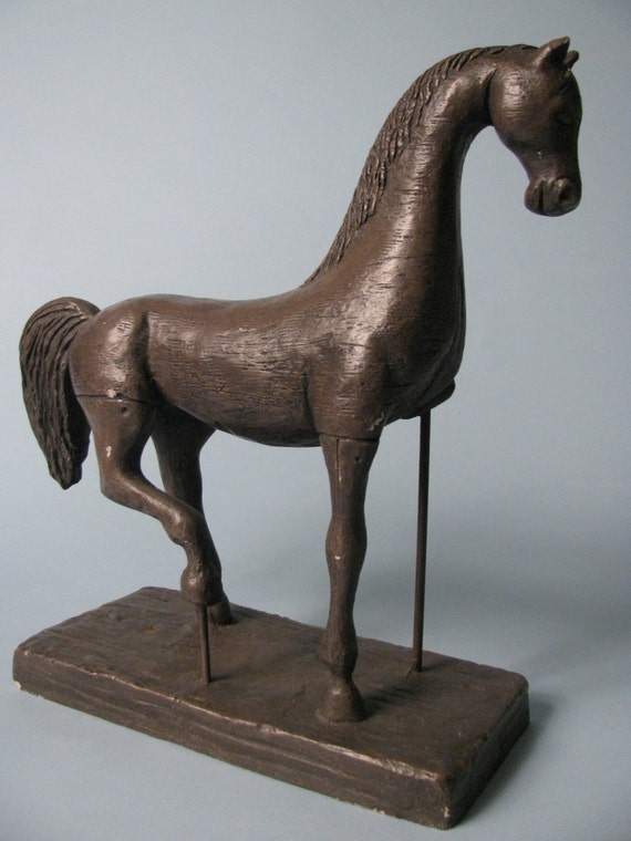 Rare Vintage 1966 Pferd Statue Austin Sculpture Hengst