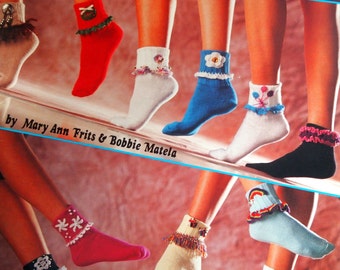 Sock Trims In Thread Crochet By Mary Ann Frits And Bobbie Matela Crochet Pattern Booklet 1990