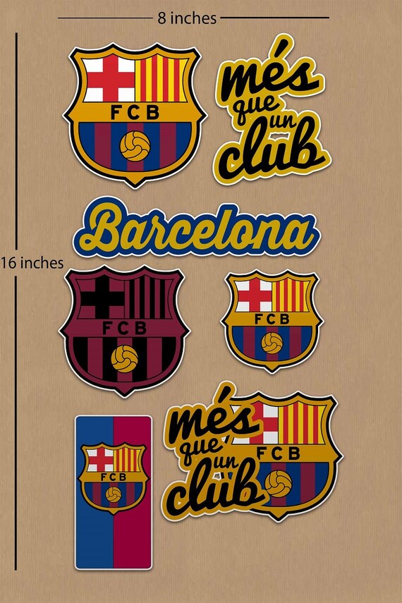 Barcelona Vinyl stickers Set of 7 stickers by ShirtoftheDay