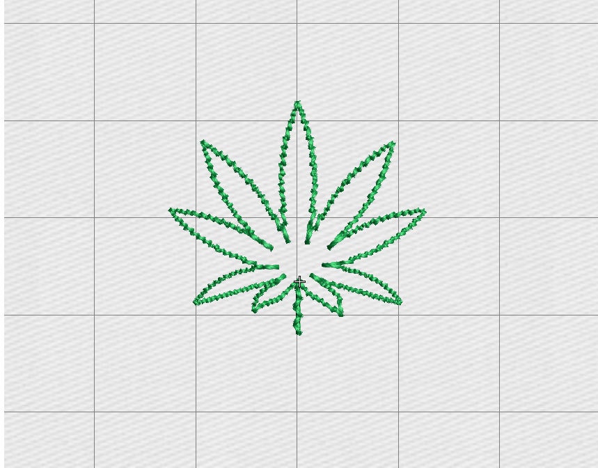 Marijuana feltie mini cannabis leaf embroidery design in 5 Marijuana feltie mini cannabis leaf embroidery design in 5