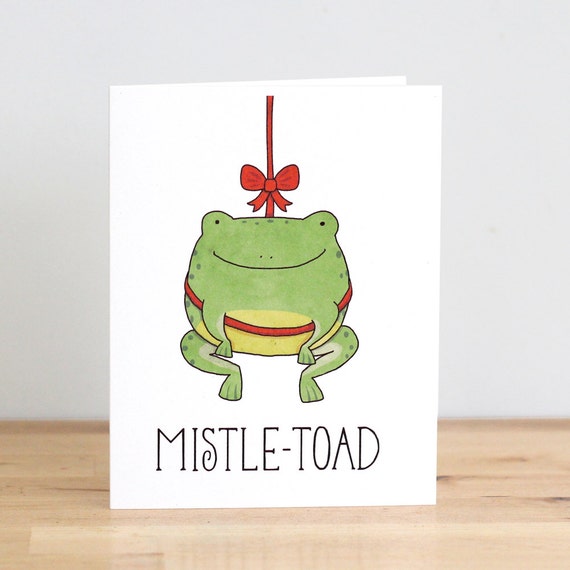 Items similar to Mistle-Toad. Mistletoe. Toad. Frog 