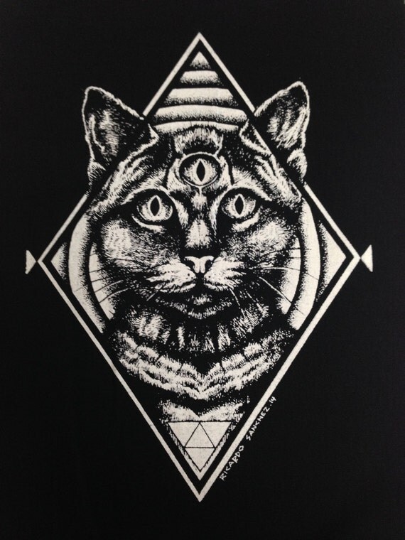 Third Eye Cat Back Patch Patches Punk Patches Horror