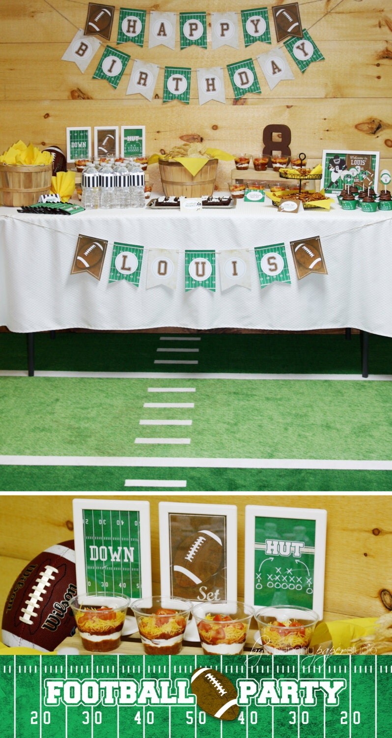 Football Birthday Party Theme Complete PERSONALIZED