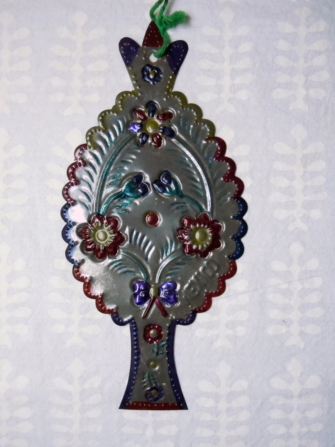 vintage christmas ornament mexican tin tree c 1967 vintage christmas ornament mexican tin tree c 1967